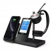 Yealink WH66 DECT bezvadu austiņas — Dual Teams, Bluetooth, supraaurālas, galvas saite, 20–20000 Hz, 127 g, Melna