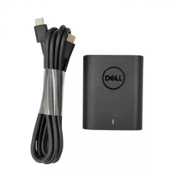 Barošanas adapteris Dell DCWV3 60 W, 100–240 V ieeja, 1 m kabelis, melns