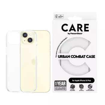 PanzerGlass CARE™ by ® Urban Combat Maciņš Caurspīdīgs iPhone 15 Plus