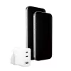 PanzerGlass empower™ by ® Turbo 70W daudzportu lādētājs ar 2 x USB-C + USB-A | UK spraudnis | Sudrabbalts