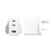 PanzerGlass empower™ by ® Turbo 70W daudzportu lādētājs ar 2 x USB-C + USB-A | UK spraudnis | Sudrabbalts