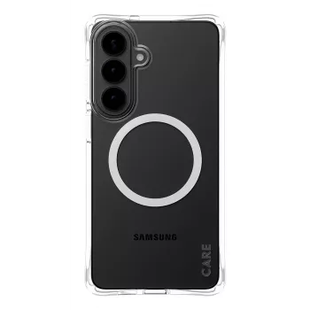 PanzerGlass CARE™ by ® Samba Maciņš Caurspīdīgs ar Balto Qi Samsung Galaxy S26+