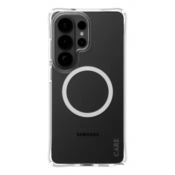 PanzerGlass CARE™ by ® Samba Case Caurspīdīgs ar Baltu Qi Samsung Galaxy S26 Ultra