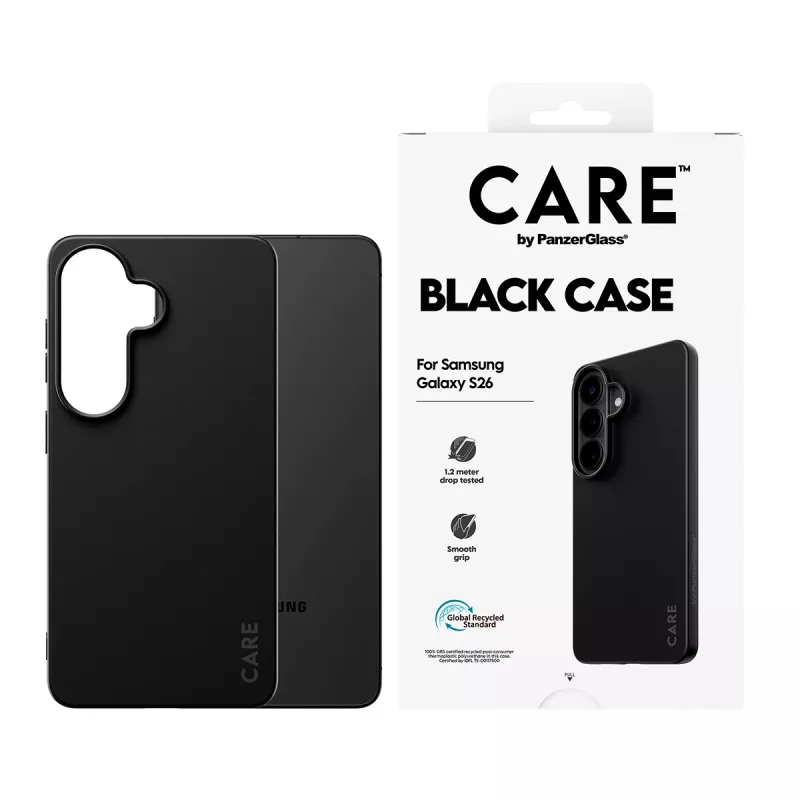 Aizsargmaciņa PanzerGlass CARE™ TPU Samsung Galaxy S26 — Melna