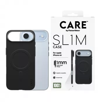 Aizsargmaciņa PanzerGlass CARE SL1M ar MagSafe Apple iPhone Air, Melna