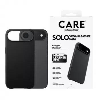 Aizsargmaciņš PanzerGlass CARE Solo Apple iPhone Air, Melns