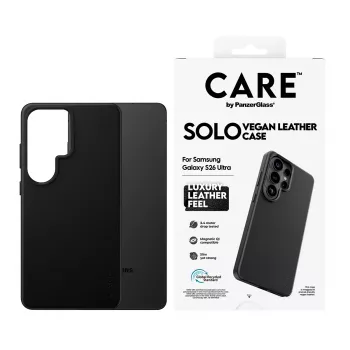PanzerGlass CARE Solo Cover Samsung Galaxy S26 Ultra, melns, Qi saderīgs