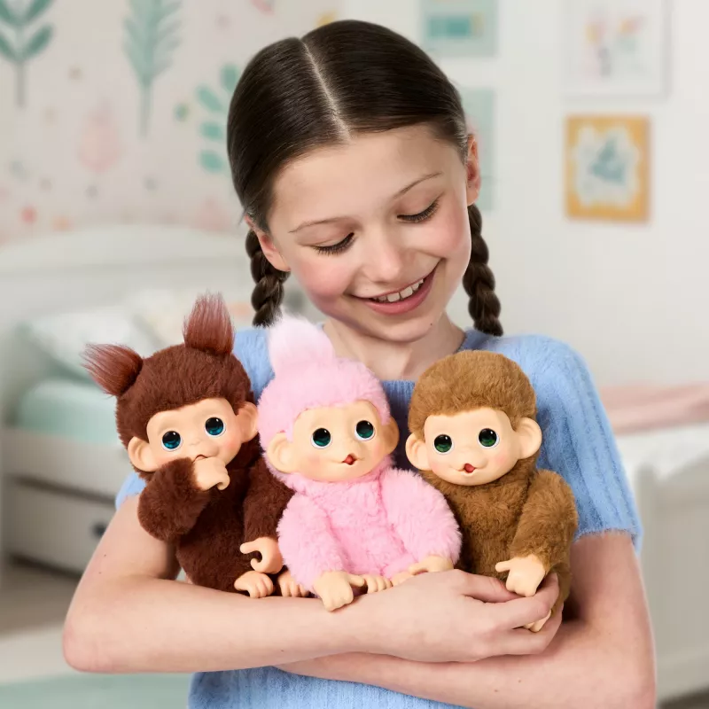 Moose Toys Little Live Pets My Baby Monkey 'Chikki Cherry', Zēns/Meitene, 2 gadi, Skaņas