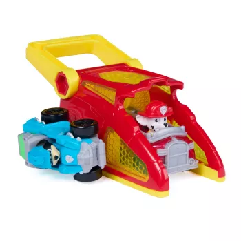 PAW Patrol Marshall Pup Squad Launcher ar Rex Transportlīdzekli 2-Paka, Bērnu Rotaļlietas Zēniem un Meitenēm no 3 Gadiem