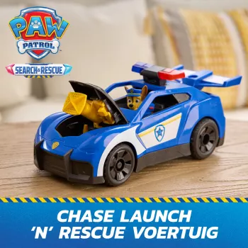 PAW Patrol: Meklēšana un glābšana, Čeisa palaišanas un glābšanas kreiseris ar figūriņu un 2 šāviņiem, gaismām, skaņām un slēptu palaidēju, rotaļlietas zēniem un meitenēm no 3 gadu vecuma