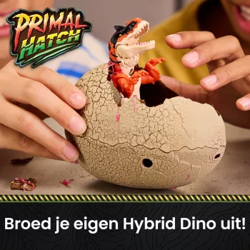 Primal Hatch Hybrid Hatchers — Dino ola ar hibrīda radījumu, noslēpumains mini dino, rotaļlieta bērniem no 5 gadiem, stili var atšķirties