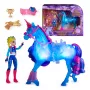 Unicorn Academy, Apmācības un spīdēšanas komplekts ar River vienradzi un Isabel lelli, Lieldienu dāvanu ideja, lelles un vienradžu rotaļlietas meitenēm, 3 treniņu aksesuāri