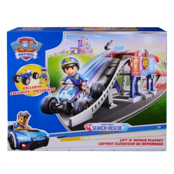 PAW Patrol meklēšanas un glābšanas Lift 'N' Repair rotaļu komplekts ar ekskluzīvu figūru un transportlīdzekli, vairāk nekā 30 collas garš, bērnu rotaļlietas zēniem un meitenēm vecumā no 3 gadiem