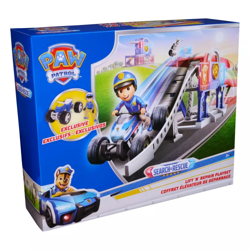 PAW Patrol meklēšanas un glābšanas Lift 'N' Repair rotaļu komplekts ar ekskluzīvu figūru un transportlīdzekli, vairāk nekā 30 collas garš, bērnu rotaļlietas zēniem un meitenēm vecumā no 3 gadiem