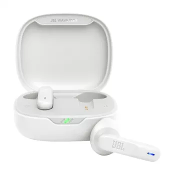 JBL Wave Flex Bezvadu Austiņas TWS Iekšauss Zvana/Mūzikas/Sporta/Ikdienas Bluetooth Baltas