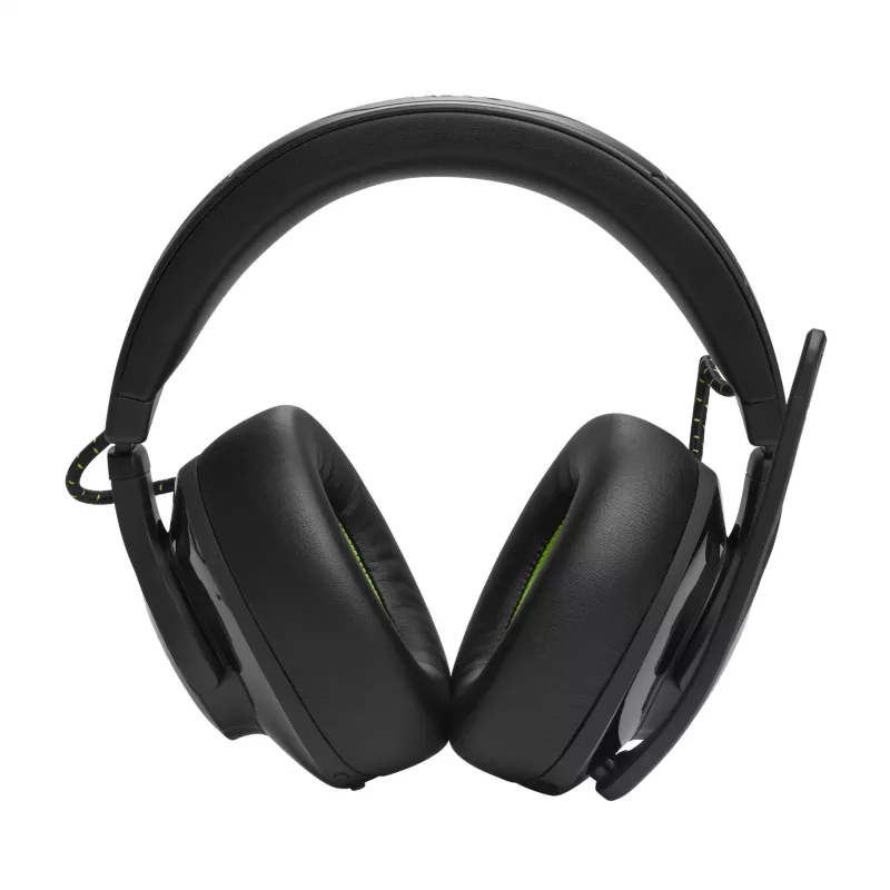 JBL Quantum 910X austiņas, vadu un bezvadu, spēlēm, USB Type-C, Bluetooth, melnas, zaļas