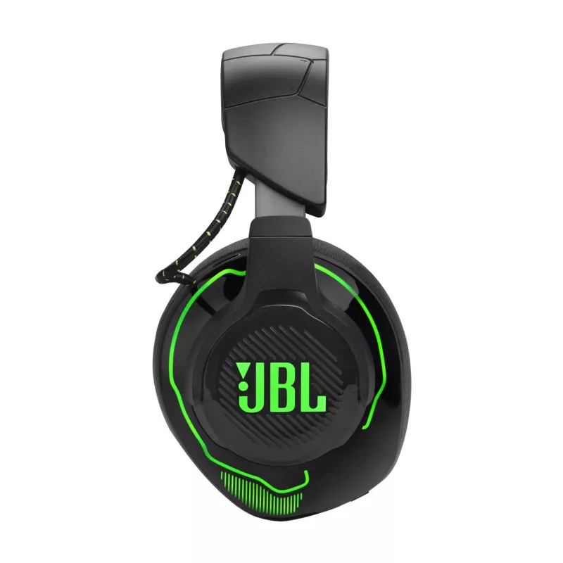 JBL Quantum 910X austiņas, vadu un bezvadu, spēlēm, USB Type-C, Bluetooth, melnas, zaļas