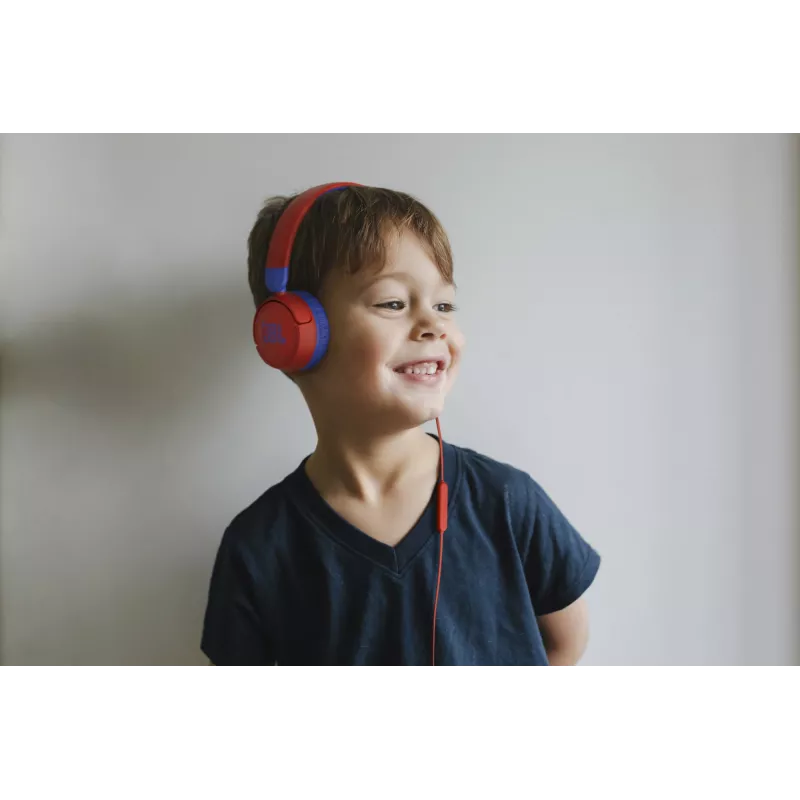 JBL JR310 ZILAS bērnu austiņas, vadu, 20 - 20000 Hz, 112 g