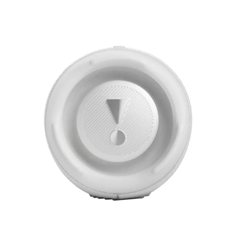 JBL Charge 5 balts — portatīvais skaļrunis ar 30 W, IP67, 20 h akumulatoru