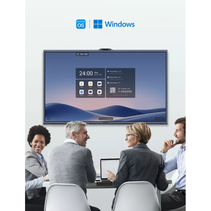 MAXHUB XBoard V7 sērija V8650 86 collu visaptverošs konferences interaktīvs pieskāriena displejs