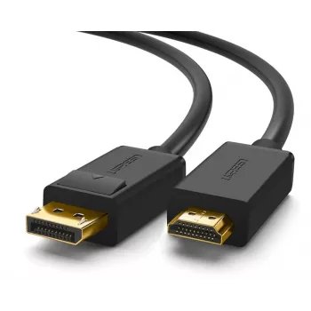 Video kabeļa adapteris Ugreen 10239 1,5 m DisplayPort–HDMI melns