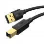 USB kabelis Ugreen 10352 3m USB A USB B Melns USB 2.0 0.48 Gbit/s