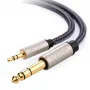Audio kabelis Ugreen 10628 2m 6,35mm līdz 3,5mm vīrišķais melns