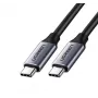 Ugreen US161 50751 USB-C 3.1 kabelis, 1,5 m, pelēks
