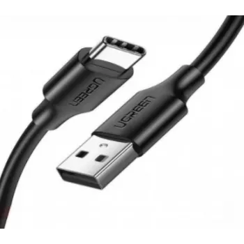 Ugreen 60116 USB kabelis USB 2.0 1 m USB A USB C Melns