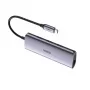 Ugreen 60718 USB-C dokstacija ar tīkla portu, pelēka