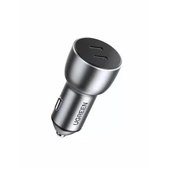 Auto lādētājs Ugreen 70594 Universāls Pelēks 12/24V 2x USB Type-C