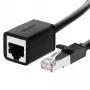 Tīkla kabelis UGREEN Cat6 2 m — RJ‑45 uz RJ‑45, melns
