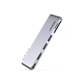Doku UGREEN 80856 2 x USB 3.2 Gen 2 Type-C 4K video izeja