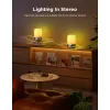 Galdiņa lampa Govee H6020 Table Lamp 2 Pro Sound by JBL — RGBIC + Silta balta, 600 lm, Wi‑Fi & Bluetooth, 5200 mAh