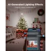 Govee LED Ziemassvētku gaismu virtene 20 m, iekštelpu/ārštelpu dekoratīvais apgaismojums