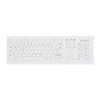Contour Design Active Key Contour ClassicClean medicīnas tastatūra ar noņemamu pārsegu, pilna izmēra, vadu, balta, CH C8100