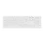 Contour Design Active Key Contour ClassicClean medicīnas tastatūra ar noņemamu pārsegu, pilna izmēra, vadu, balta, CH C8100