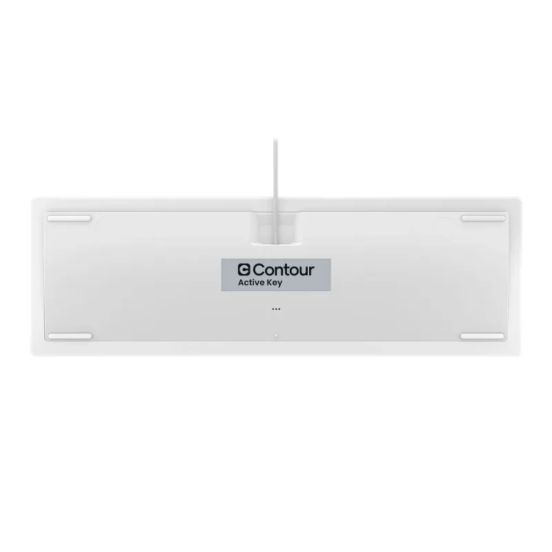 Contour Design Active Key QuickClean medicīnas tastatūra IP68 pilna izmēra vadu balta PN C8112