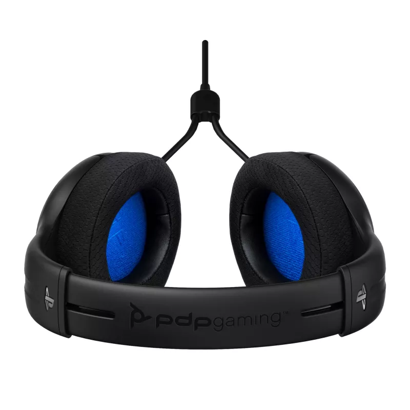 PDP LVL50 vadu austiņas PS4 balts - 50mm draiveris, vadu, spēļu austiņas, melnas