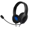 PDP LVL50 vadu austiņas PS4 balts - 50mm draiveris, vadu, spēļu austiņas, melnas