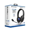 PDP LVL50 vadu austiņas PS4 balts - 50mm draiveris, vadu, spēļu austiņas, melnas
