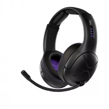Austiņas VICTRIX Gambit Wireless — vadu un bezvadu, 20–20000 Hz, 2 m kabelis, 301 g, melna/purpura