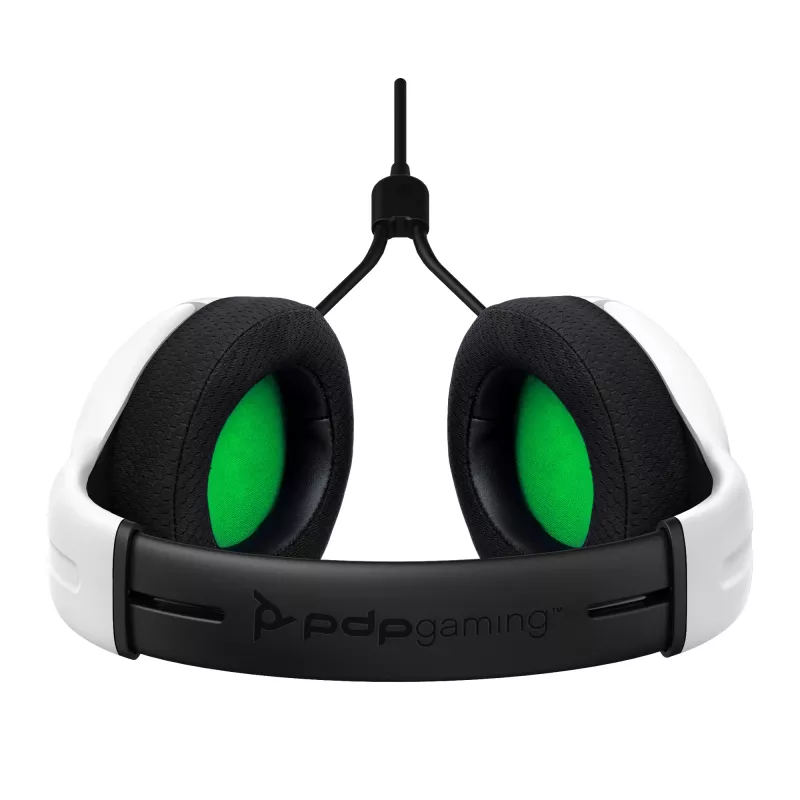 PDP LVL40 vadu stereo austiņas spēlēm, balta
