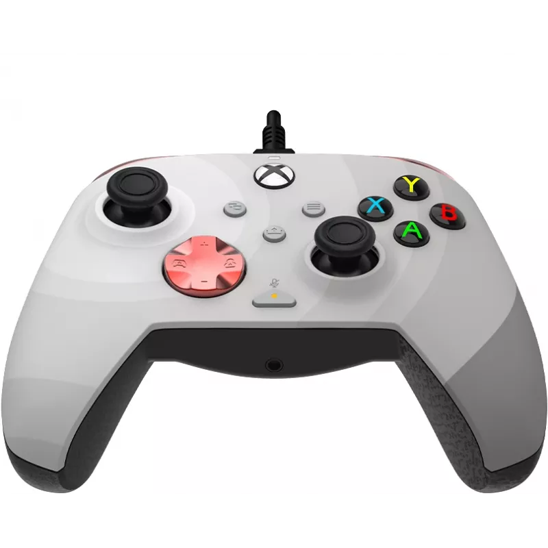 Spēļu kontrolieris PDP Rematch Advanced — vadu USB-C, PC, Xbox One, Xbox Series X|S — melns/sarkans/balts, 2,43 m kabelis
