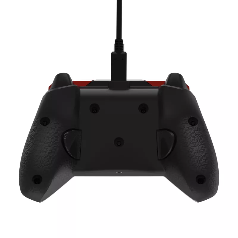 Spēļu kontrolieris PDP Rematch Advanced — vadu USB-C, PC, Xbox One, Xbox Series X|S — melns/sarkans/balts, 2,43 m kabelis