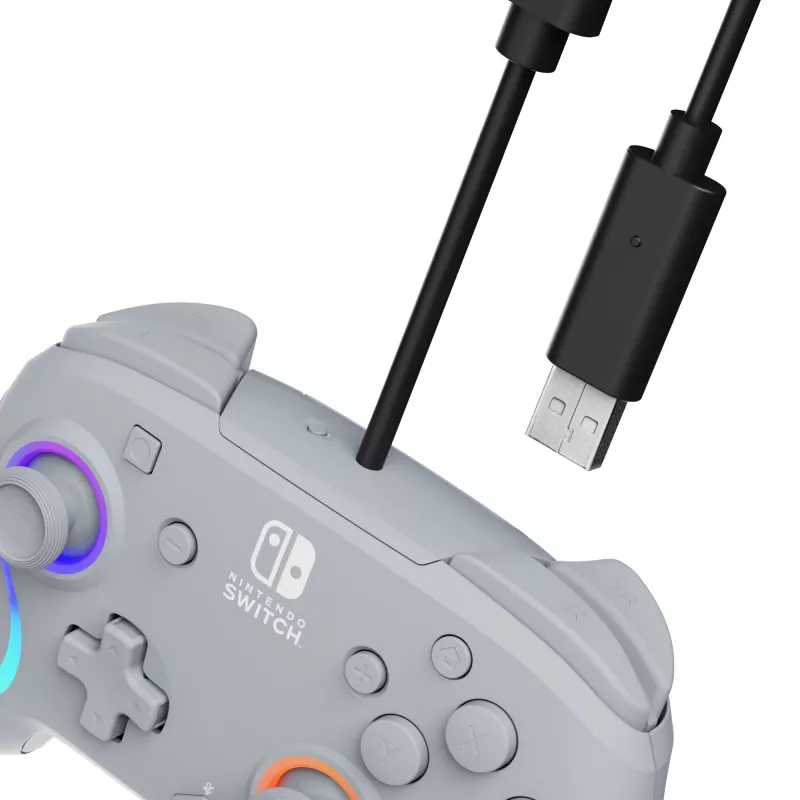 PDP Afterglow Wave Grey vadu spēļu kontrolieris Nintendo Switch, Nintendo Switch OLED