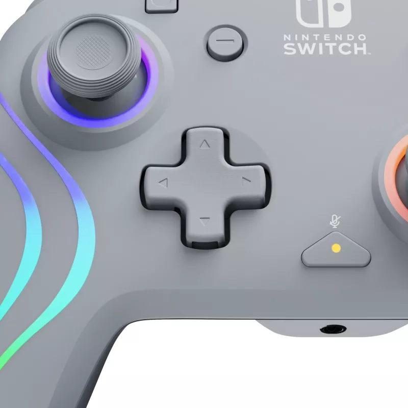 PDP Afterglow Wave Grey vadu spēļu kontrolieris Nintendo Switch, Nintendo Switch OLED