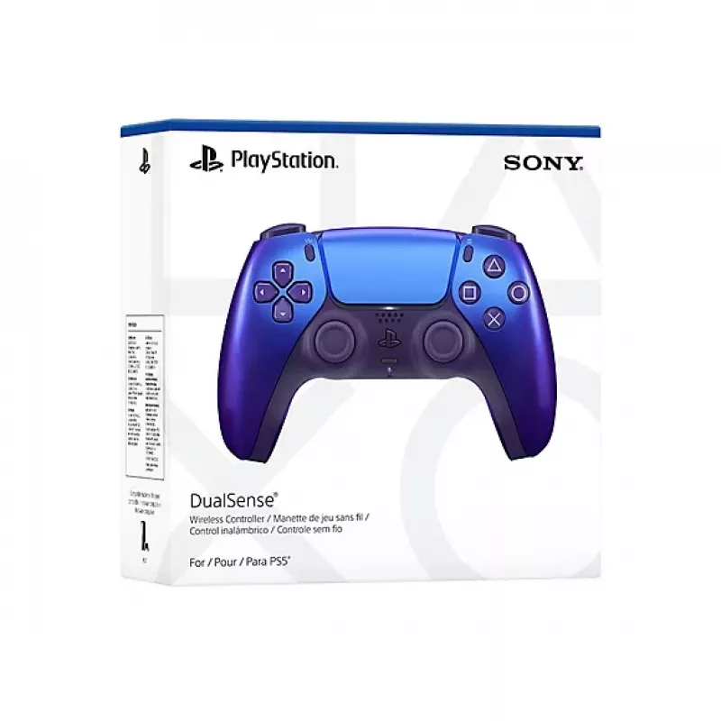 Gamepad Sony DualSense Chroma Indigo — bezvadu Bluetooth un vadu USB Type-C, PS5, iebūvēts Li-Ion akumulators