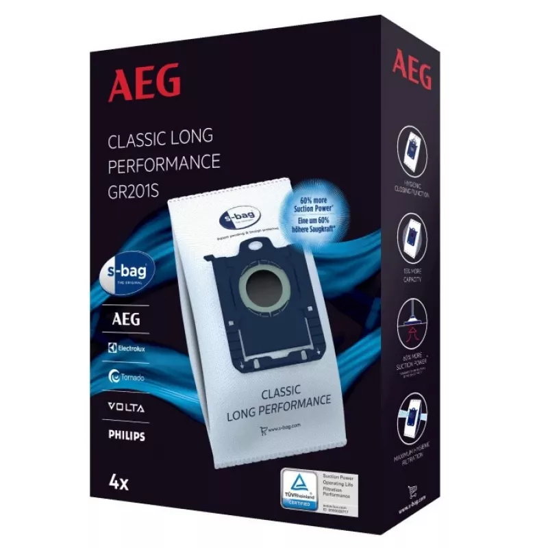 Electrolux GR201S putekļu sūcēja maisiņš (4 gab.)