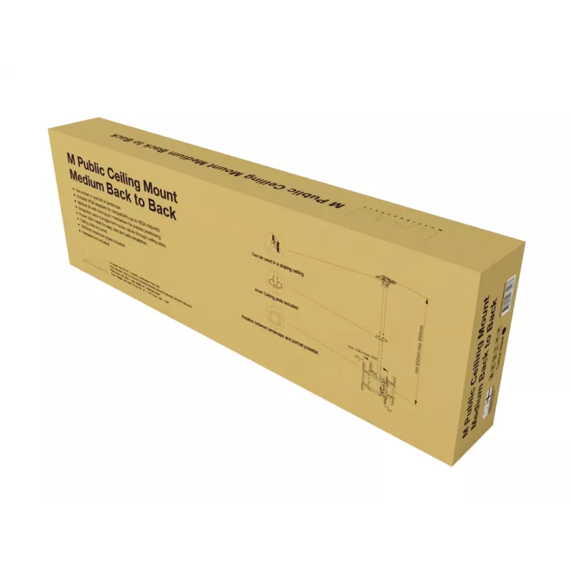 Griestu stiprinājums Multibrackets M Public Medium Back to Back Melns 3000